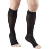 Picture of Sheer Compression Stockings, 15-20 mmHg, Women's Knee High Length, Open Toe, 20 Denier
