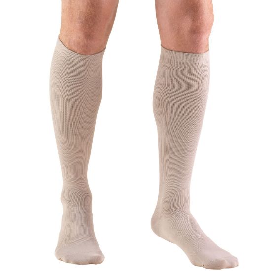 Picture of Compression Socks, 15-20 mmHg, Men's Dress Socks, Knee High Over Calf Length