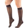 Picture of Sheer Compression Stockings, 15-20 mmHg, Women's Knee High Length, Diamond Pattern