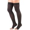 Picture of Women's Compression Stockings, 20-30 mmHg, Thigh High Length, Open Toe, Opaque