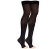 Picture of Women's Compression Stockings, 20-30 mmHg, Thigh High Length, Open Toe, Opaque