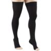 Picture of Compression Stockings for Men and Women, 20-30 mmHg , Thigh High Length, Dot-Top, Open Toe