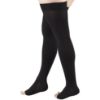 Picture of Compression Stockings for Men and Women, 20-30 mmHg , Thigh High Length, Dot-Top, Open Toe