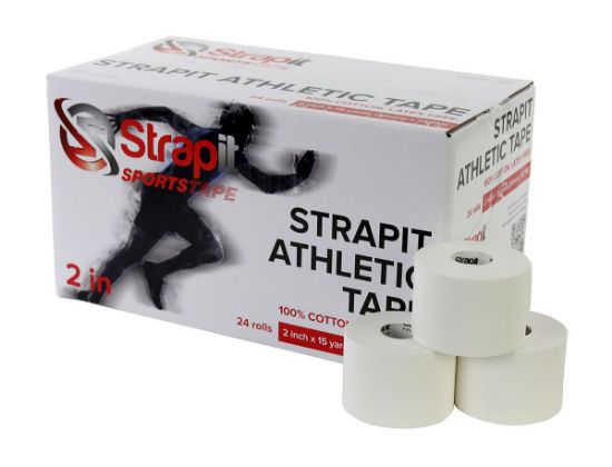 Picture of Strapit Athletic Tape, 1" (25 mm) Roll, Box of 48