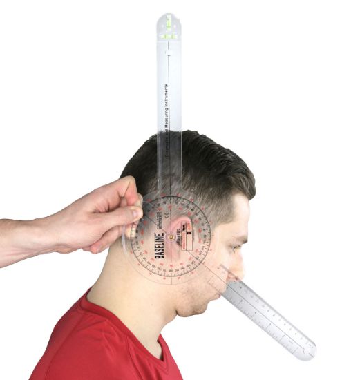 Picture of Baseline Absolute+Axis 360 degree HiRes clear plastic goniometer, 12 inches
