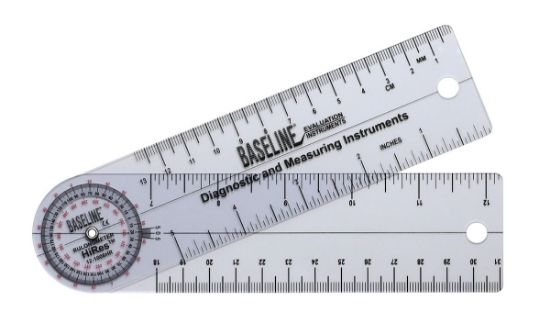 Picture of Baseline HiRes 360 degree clear plastic rulongmeter, 6 inches