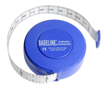 Show details for Baseline woven measurement tape with push-button retractor, 120" Picture of Baseline woven measurement tape with push-button retractor, 120"