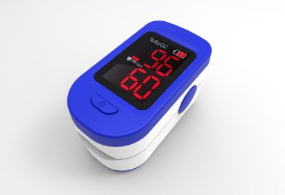 Show details for Fingertip pulse oximeter (2 AAA batteries included) Picture of Fingertip pulse oximeter (2 AAA batteries included)