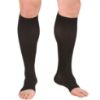 Picture of Short Length 20-30 mmHg Compression Stockings for Men and Women, Reduced Length, Open Toe