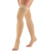 Picture of Compression Stockings for Men and Women, 20-30 mmHg , Thigh High Length, Dot-Top, Open Toe