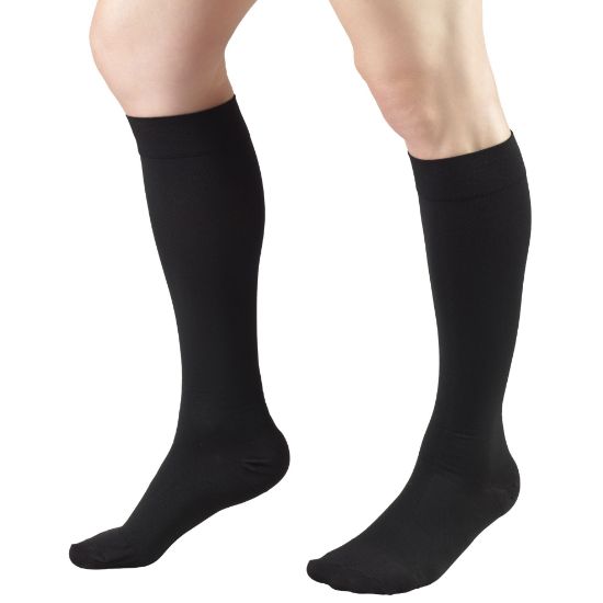 Picture of Short Length 20-30 mmHg Compression Stockings for Men and Women, Reduced Length, Closed Toe