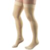 Picture of 30-40 mmHg Compression Stockings for Men and Women, Thigh High Length, Dot-Top, Closed Toe