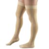 Picture of 30-40 mmHg Compression Stockings for Men and Women, Thigh High Length, Dot-Top, Closed Toe