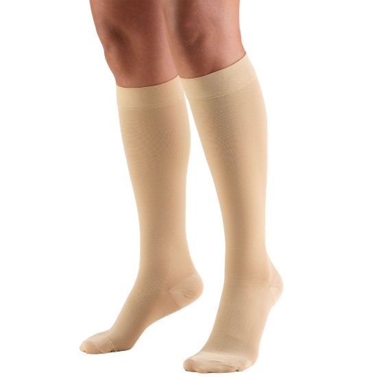 Picture of 20-30 mmHg Compression Stockings for Men and Women, Knee High Length, Closed Toe