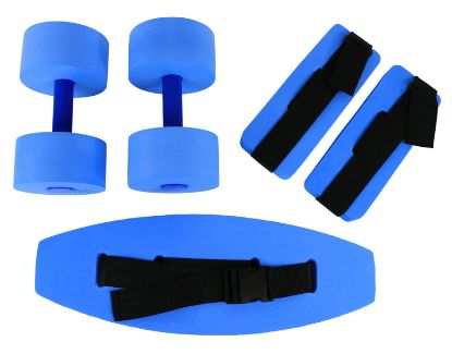 Show details for CanDo deluxe aquatic exercise kit (jogger belt, ankle cuffs, hand bars) Picture of CanDo deluxe aquatic exercise kit (jogger belt, ankle cuffs, hand bars)