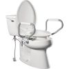 Picture of Bemis Assurance with CleanShield 3" raised toilet seat, with bidet and arms