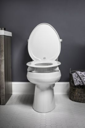 Show details for Bemis Assurance with CleanShield 3" raised toilet seat Picture of Bemis Assurance with CleanShield 3" raised toilet seat