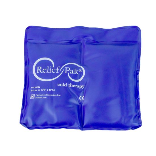 Picture of Relief Pak blue-vinyl reusable cold pack, quartersize (5 x 7")