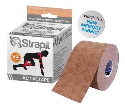 Picture of Strapit Activetape V2 with Memory Fabric, 2 in x 5.5 yds, Tan Pattern