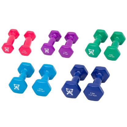 Show details for Economy vinyl-coated iron dumbbell Picture of Economy vinyl-coated iron dumbbell