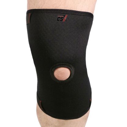 Show details for Knee Brace, Compression Sleeve Sports Support, Open Patella Stabilizer Picture of Knee Brace, Compression Sleeve Sports Support, Open Patella Stabilizer