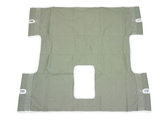 Picture of Drive Sling, Seat/Back Sling with commode opening, 600# cap, 39" x 39"