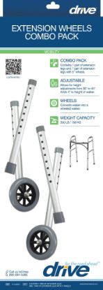 Picture of Drive tall extension legs with wheels, combo pack