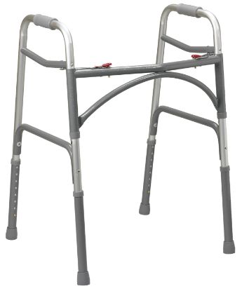 Show details for Drive Bariatric Aluminum 2 button folding walker, oversized Picture of Drive Bariatric Aluminum 2 button folding walker, oversized