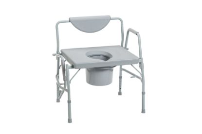 Show details for Drive Deluxe Bariatric Drop-arm Commode Picture of Drive Deluxe Bariatric Drop-arm Commode