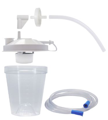 Picture of Drive Vacu-Aide Disposable container with external filter, assembled collection container kit, 12/pkg
