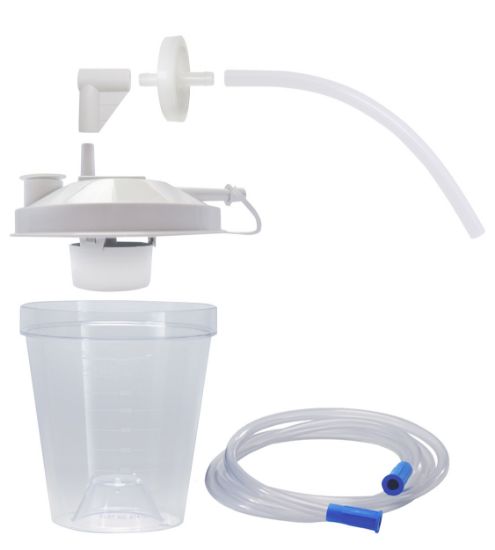Picture of Drive Vacu-Aide Disposable container with external filter, assembled collection container kit, 12/pkg