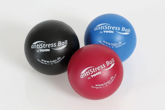 Picture of Togu Anti-Stress balls (12 ea) in display unit, assorted colors