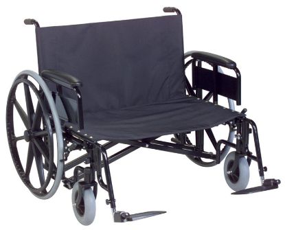 Show details for 22" x 18" Regency 6700 Fixed Back Wheelchair with swing-aways Picture of 22" x 18" Regency 6700 Fixed Back Wheelchair with swing-aways