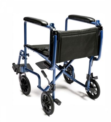 Show details for Everst & Jennings Lightweight Aluminum Transport Chair, 19", Silver Picture of Everst & Jennings Lightweight Aluminum Transport Chair, 19", Silver