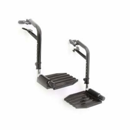 Show details for Hemi Footrests without heel loops, composite footplate Picture of Hemi Footrests without heel loops, composite footplate