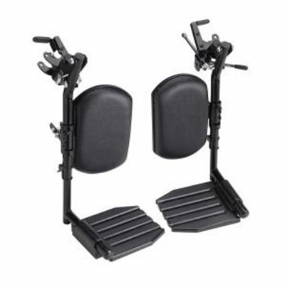 Show details for Hemi Elevating Legrests w/Aluminum Footplates And Padded Calf Pads Picture of Hemi Elevating Legrests w/Aluminum Footplates And Padded Calf Pads