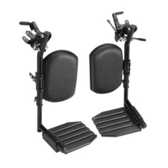 Picture of Invacare Hemi Elevating Legrests with composite footplates and padded calf pads