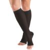 Picture of Sheer Compression Stockings, 15-20 mmHg, Women's Knee High Length, Open Toe, 20 Denier