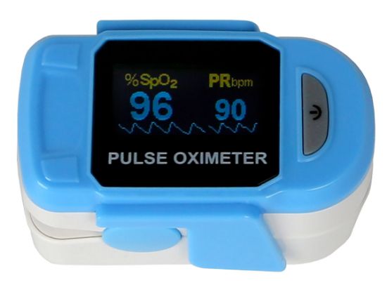 Picture of Baseline fingertip pulse oximeter, deluxe (2AAA batteries included)