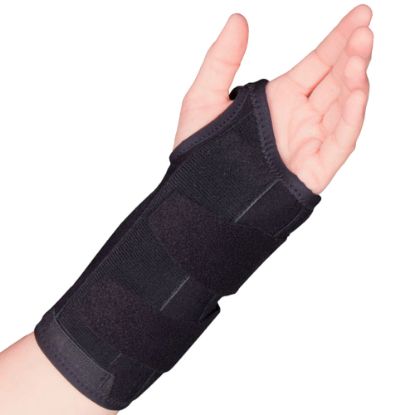 Picture of Wrist Splint with Preshaped Metal Stays, Hand Support for Carpal Tunnel, Tendonitis, Arthritis, 8 Inch