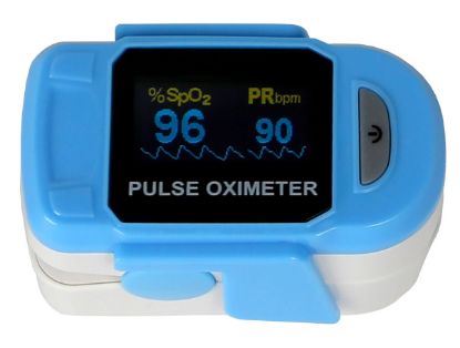 Picture of Baseline fingertip pulse oximeter, deluxe (2AAA batteries included)