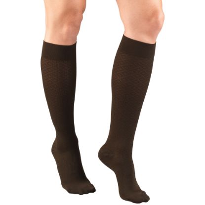 Picture of Compression Socks, 15-20 mmHg, Women's Dress Socks, Knee High Over Calf Length