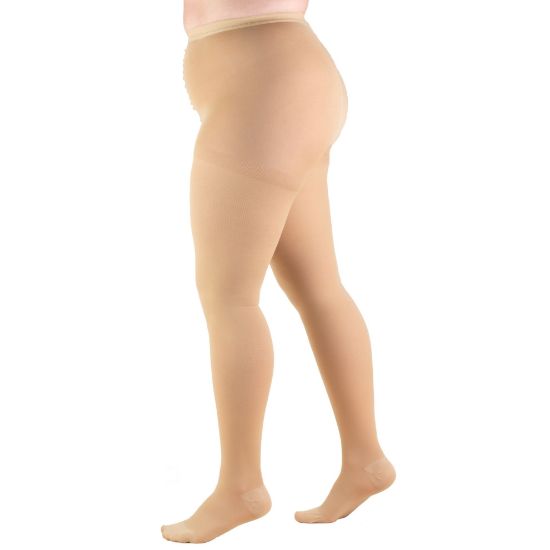 Picture of Compression Pantyhose, 20-30 mmHg, Plus Size Women's Support Tights Hosiery