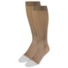 Picture of Women's Compression Stockings, 15-20 mmHg, Knee High Length, Open Toe, Opaque