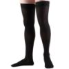 Picture of 30-40 mmHg Compression Stockings for Men and Women, Thigh High Length, Dot-Top, Closed Toe