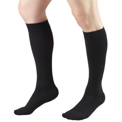Picture of Short Length 20-30 mmHg Compression Stockings for Men and Women, Reduced Length, Closed Toe