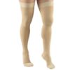 Picture of 20-30 mmHg Compression Stockings for Men and Women, Thigh High Length, Dot Top, Closed Toe