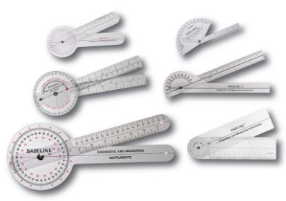 Picture of Baseline 6-piece plastic goniometer set