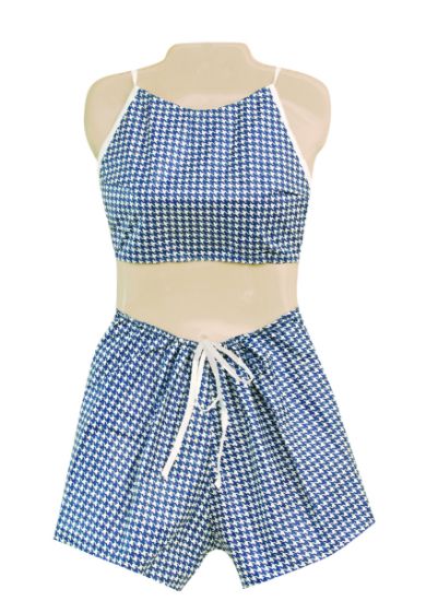 Picture of Dipsters patientwear, women's bibb-top w/shorts