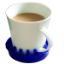 Picture of Dycem non-slip molded cup/can/glass holder (3-1/2" diameter)